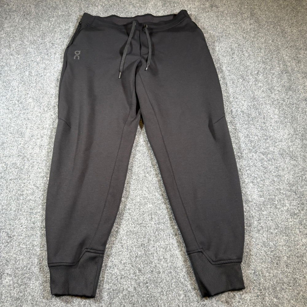 On Running Sweat Pants Joggers Mens Medium Black Activewear Lightweight